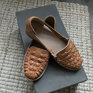 Brand new Huarache sandals from Nisolo. Women’s size 6.5 in Almond.